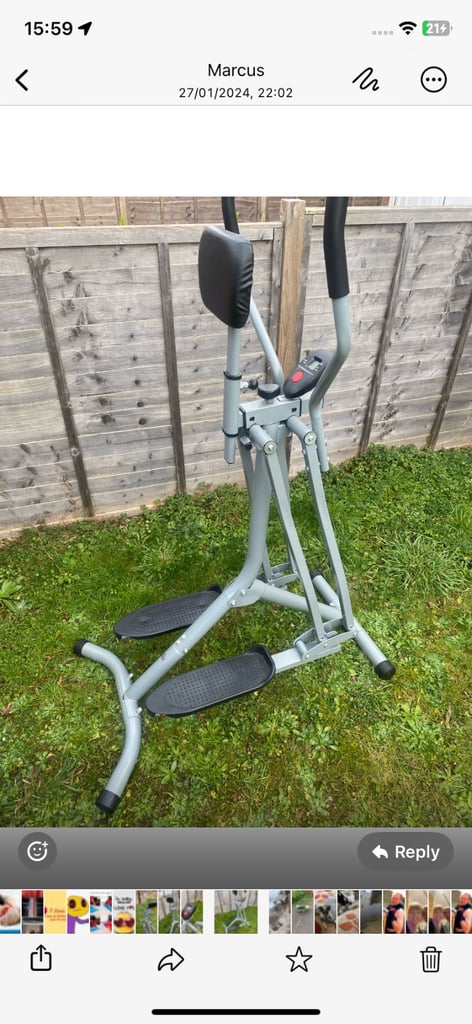 Robert Dyas Air Walker/Cross Trainer with LCD 