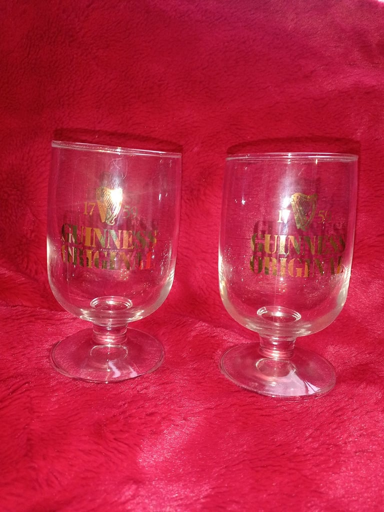 Guinness glasses pair 