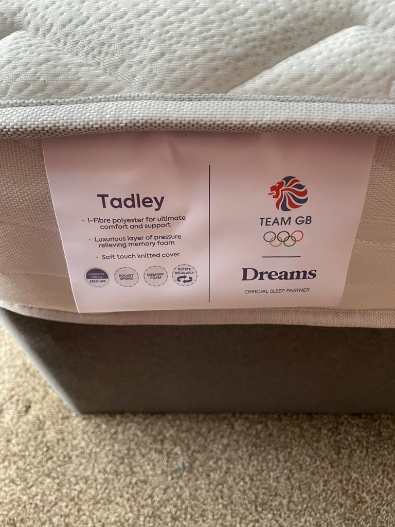 NEW UNUSED SINGLE BED MATTRESS AND BASE COST £434
