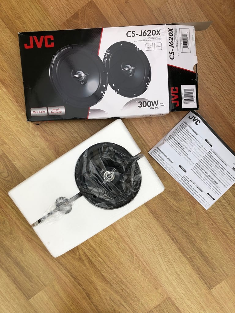image for JVC CS-J620X 300 watt car speakers new