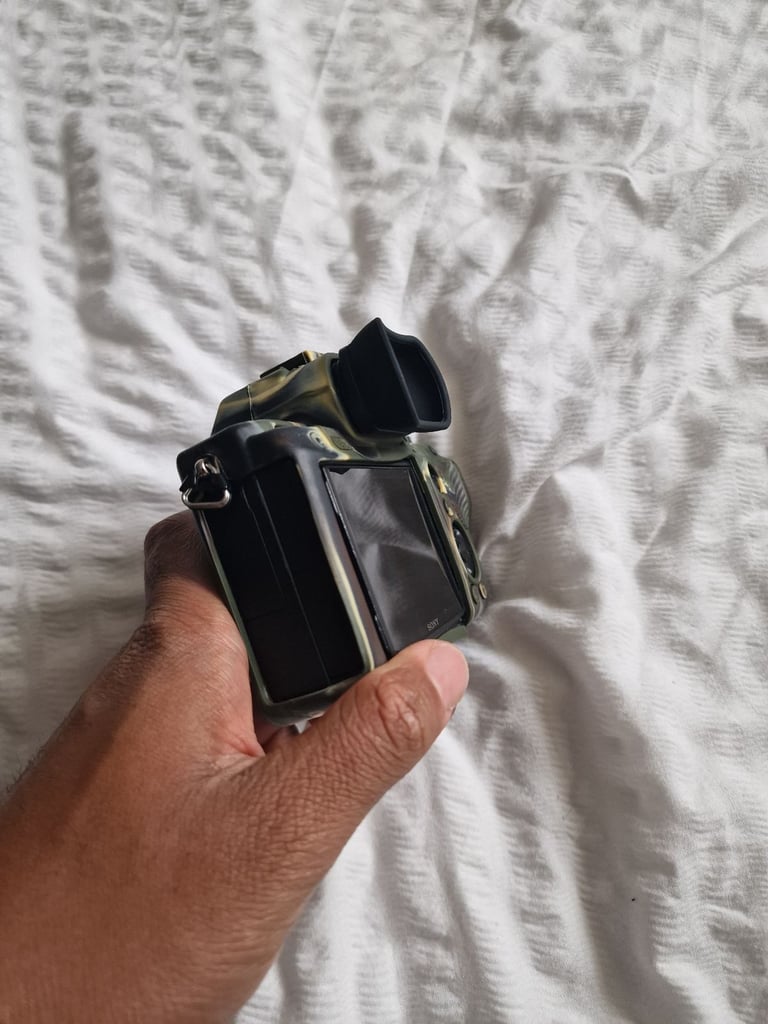 Sony A7Riii with Silicone case, Camera cage and camera Grip