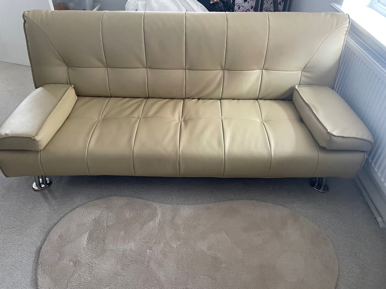 image for Montana 3 seater sofa bed - Cream