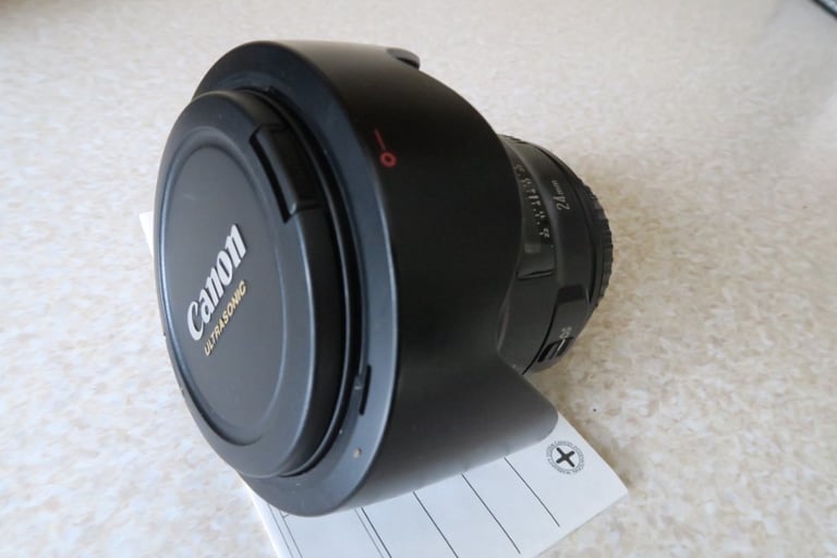 Canon EF 24mm f/1.4 II USM Lens L Caps, Case, Box, Instructions