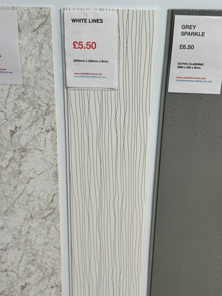 wet wall CS PVC PANELS 2400x1000x10mm, bathroom cladding, CSH Bathroom