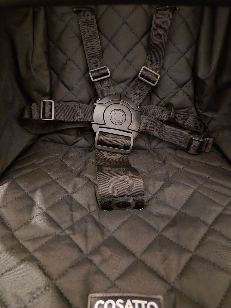 Cosatto Supa 3 Stroller Buggy - Silhouette Black Quilt - FROM BIRTH - Full Set