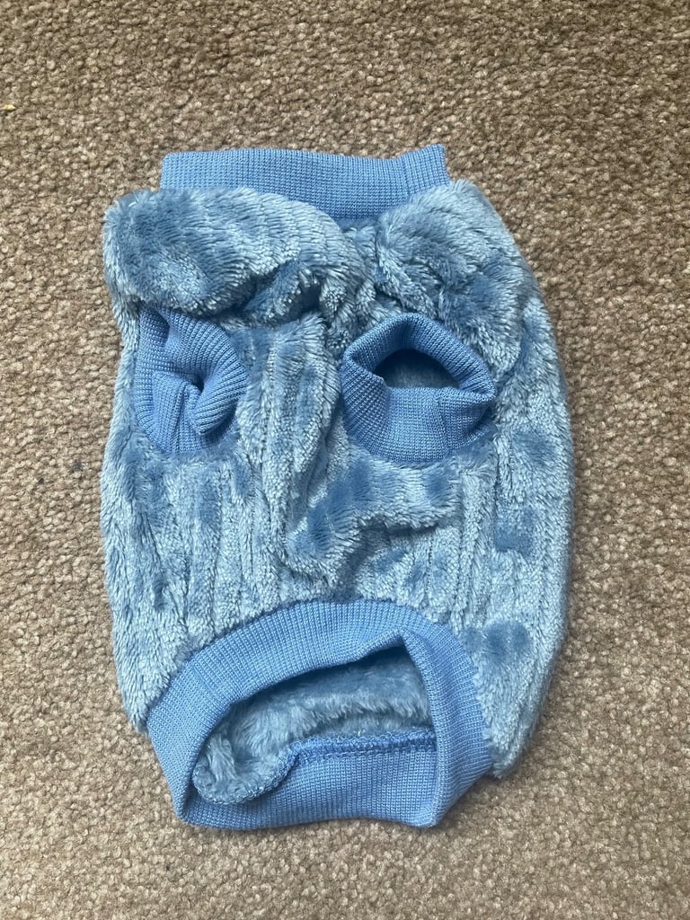 Pet Ribbed Fleece Jumpers Pullover Sweatshirt - Size S