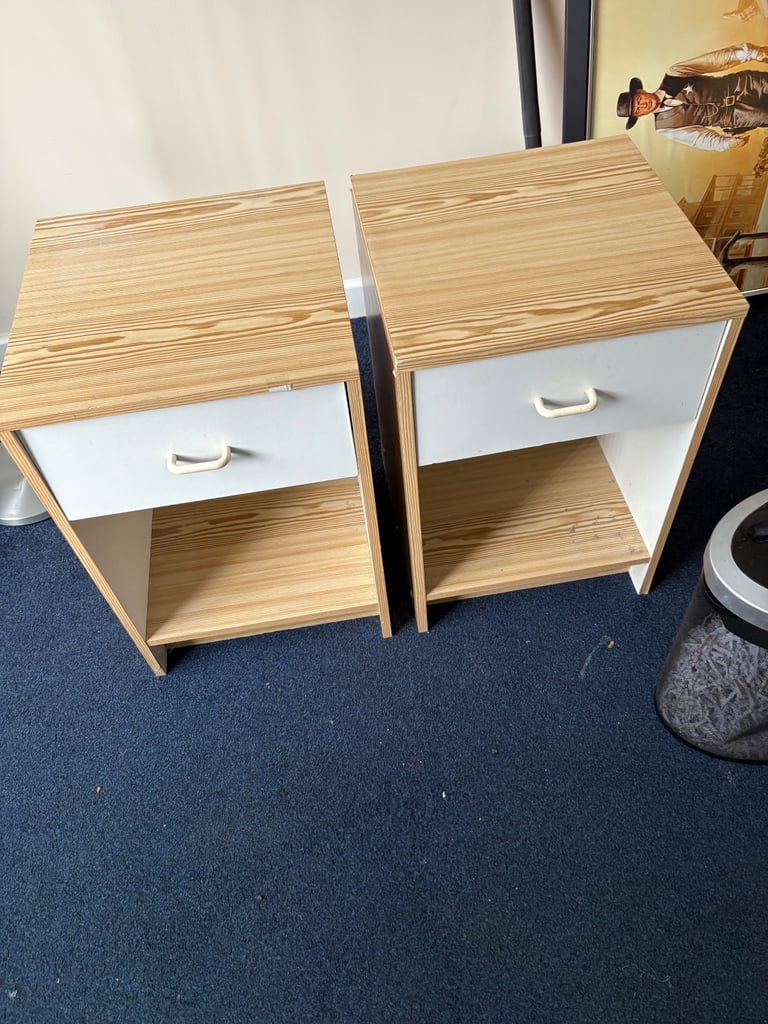 image for Pair modern bedside cabs vgc free local deliv