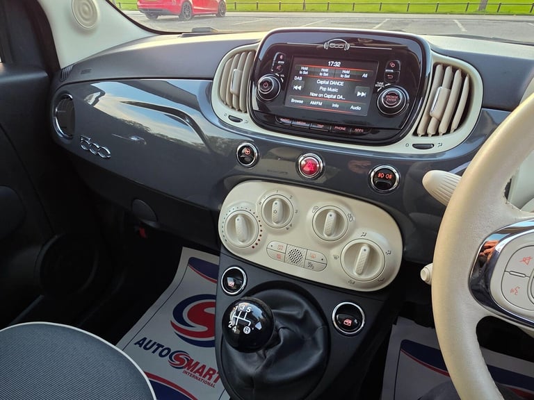 2018 Fiat 500 1.2 Lounge Euro 6 (s/s) 3dr Hatchback Petrol Manual