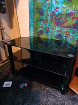 Glass tv stand