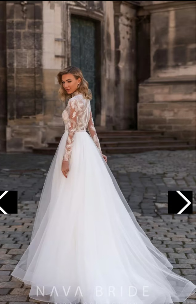image for Gorgeous tulle wedding dress - Size 4/6
