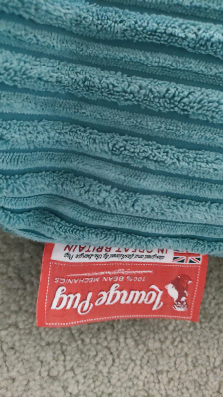 Lounge pug bean bag. X large with matching cushion Reduced!!