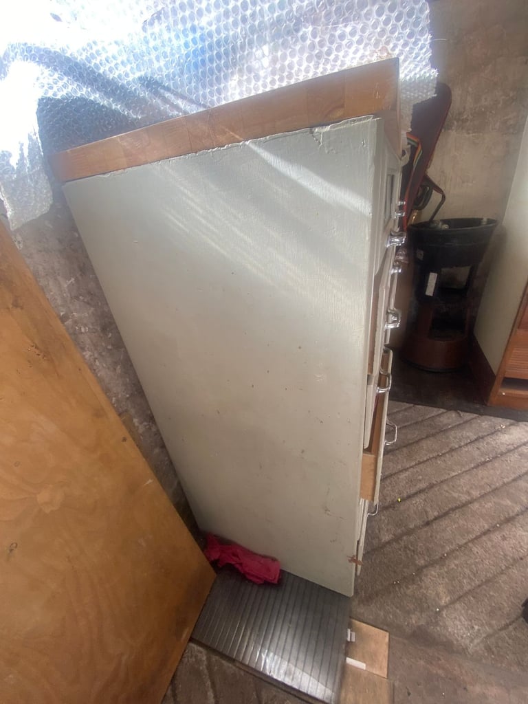 Mid Century Haberdashery glass drawer unit