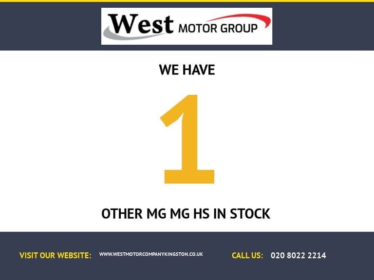 2020 20 MG MG HS 1.5 T-GDI EXCLUSIVE SUV 5DR PETROL MANUAL EURO 6 (S/S) (162 PS)