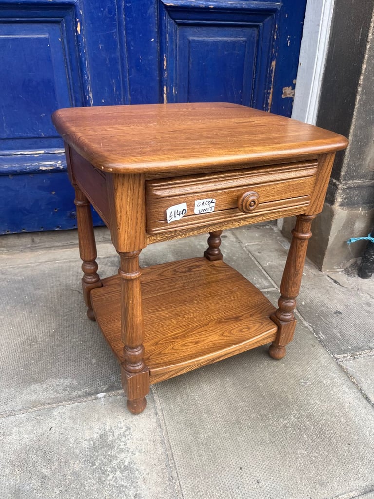 Ercol Side unit , could be used as side table or a bedside . In good condition 