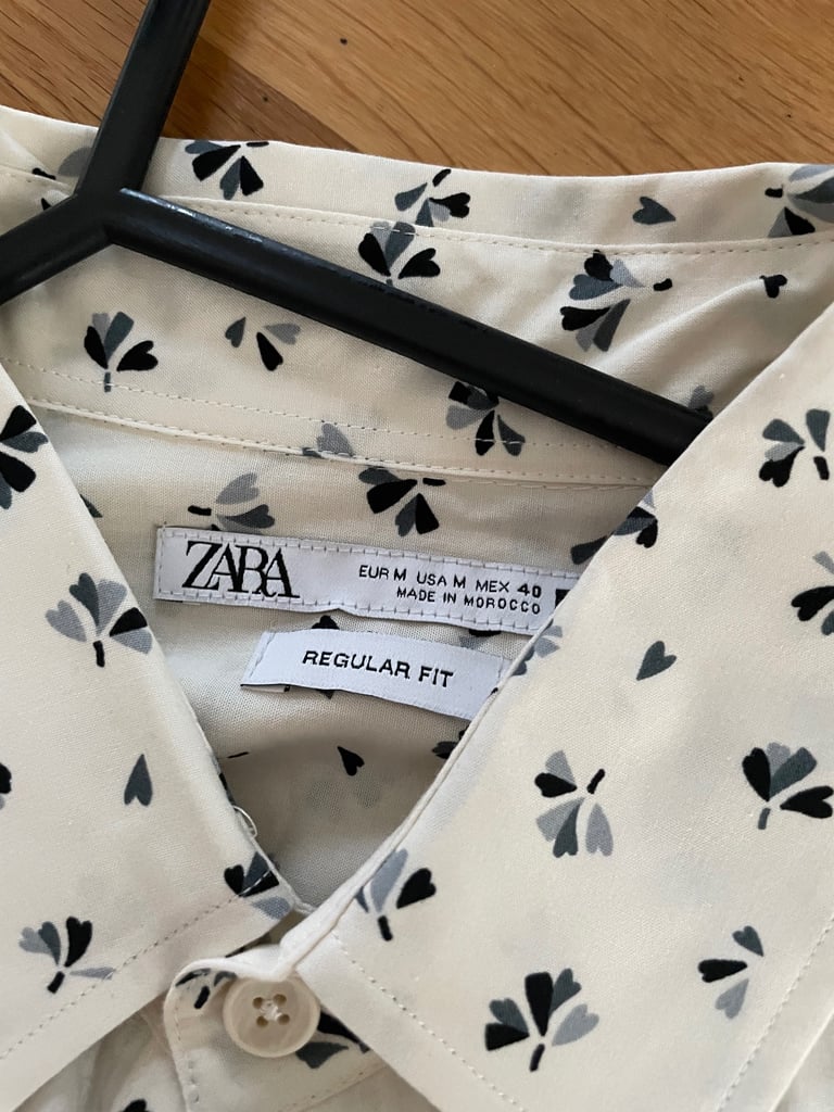 Zara Shirt Medium Regular Fit