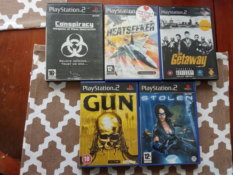 ps2 games x5 stack 3b the getaway