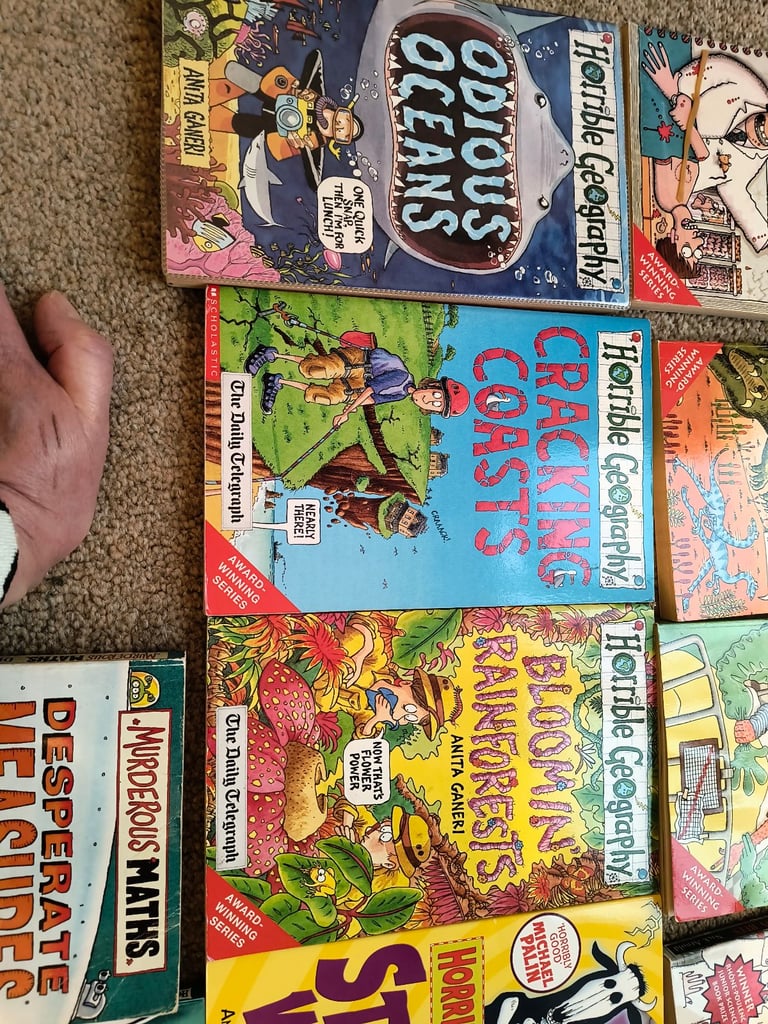 Horrible science, Horrible Geography and Histories , The Knowledge and Murderous Maths