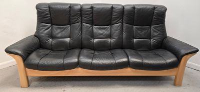 Ekornes Stressless Leather 3 Seater Recliner Sofa 87252