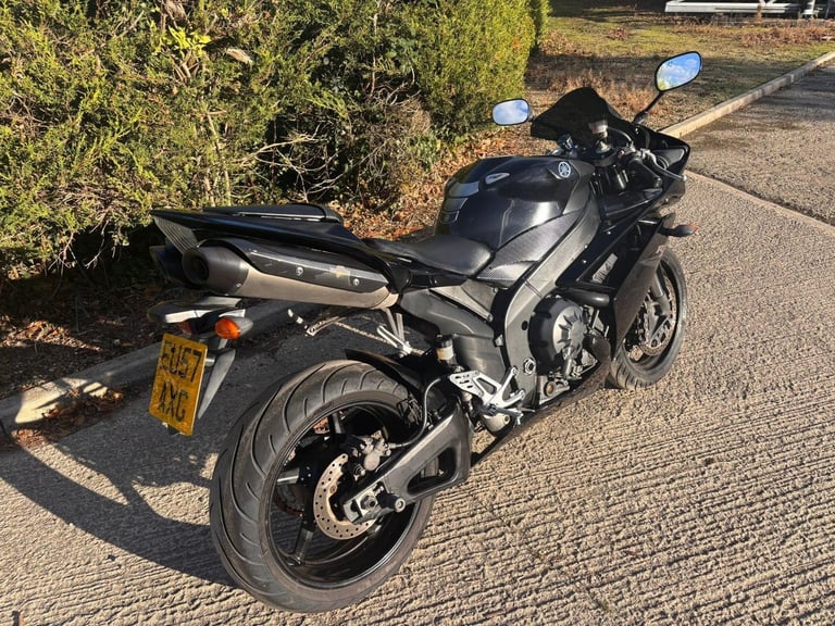 2007 57 YAMAHA YZF R1 07 4C8 SUPERBIKE SPORTS 1000 BLACK YZFR1 15k MILES