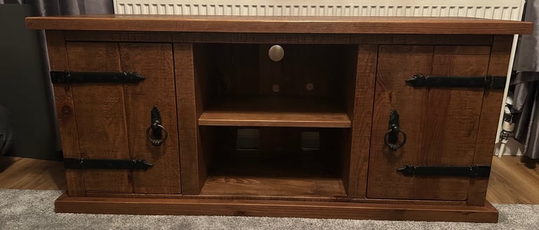 image for Solid wooden tv unit 