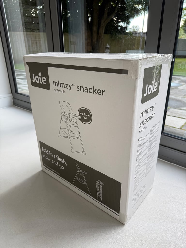 Joie Mimzy Snacker Highchair Fast Folding, Alphabet Soup Pattern, 6 Month - 15Kg