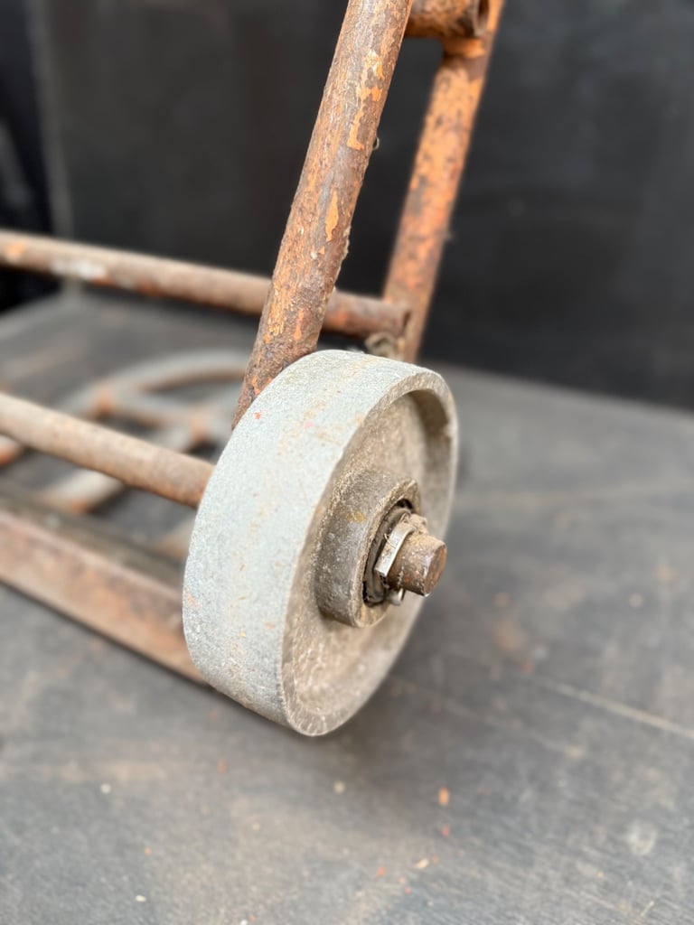 Vintage Industrial Truck with fold away base.