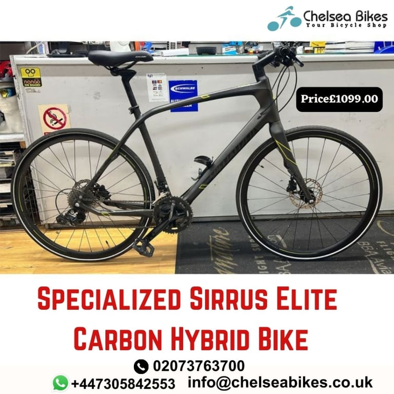 Specialized sirrus elite carbon 2019 cheap hybrid bike