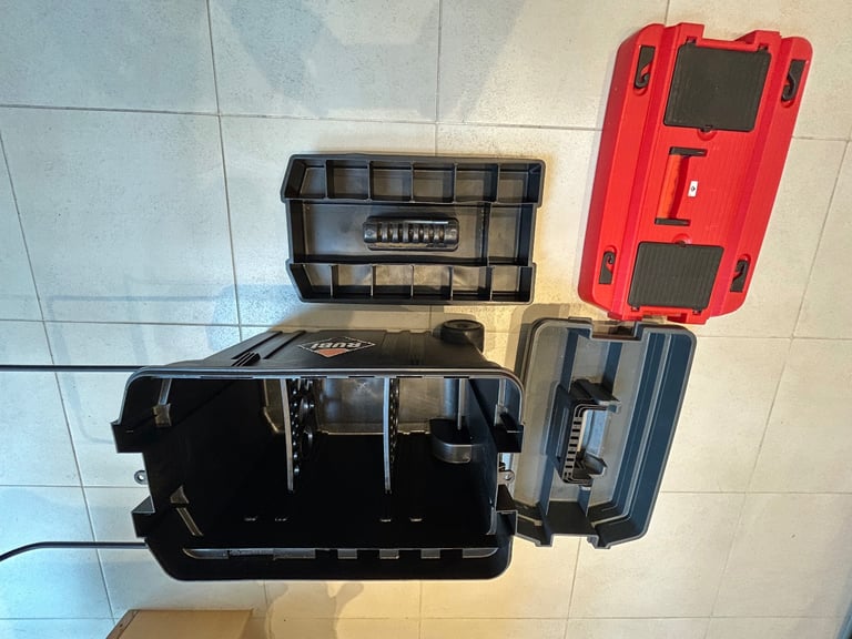 PROFESSIONAL RUBI TILE CUTTERS AND WHEELED TOOL BOX