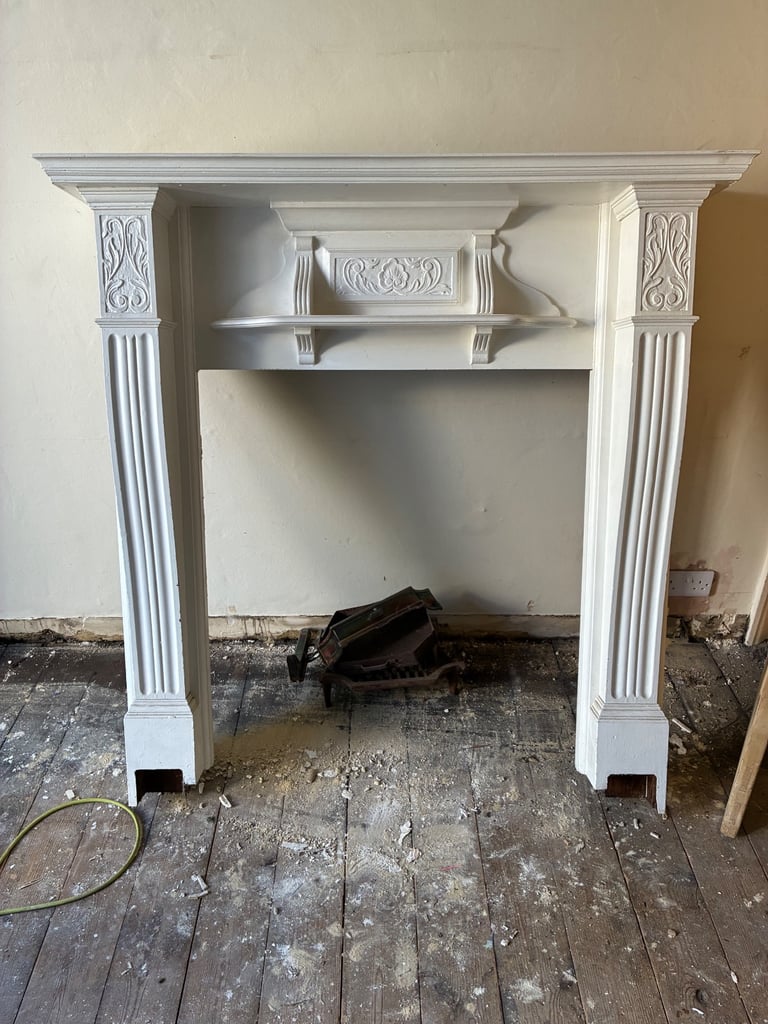 image for Mantlepiece painted wood 