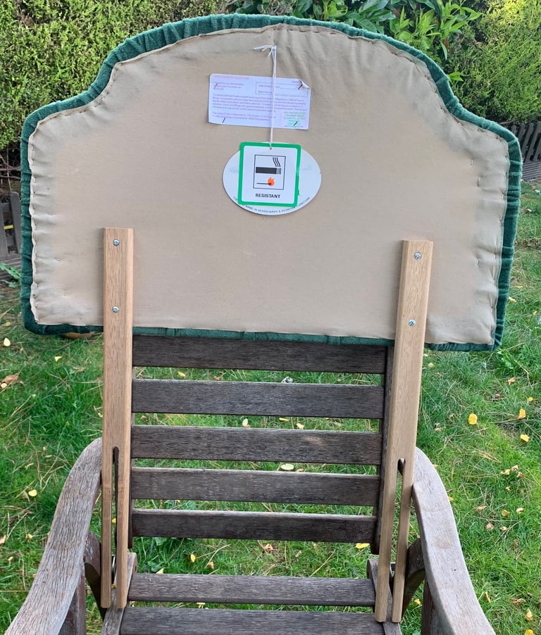 Single forest green headboard 