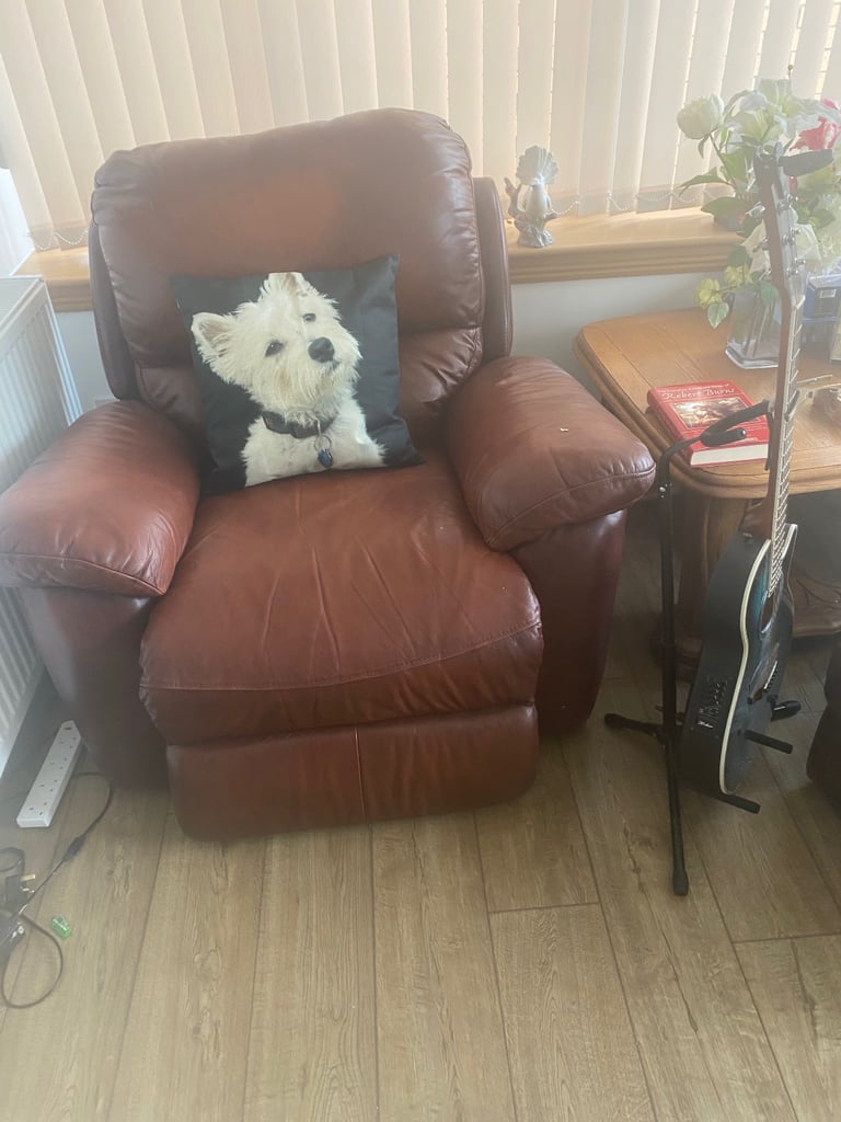 image for Lovely  luxurious ,leather recliner