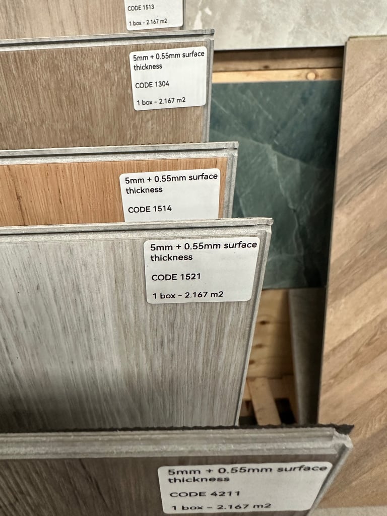 Luxury Vinyl Tile (LVT) Flooring – Waterproof | Easy Click | Wood Effect | 2.167m² per box