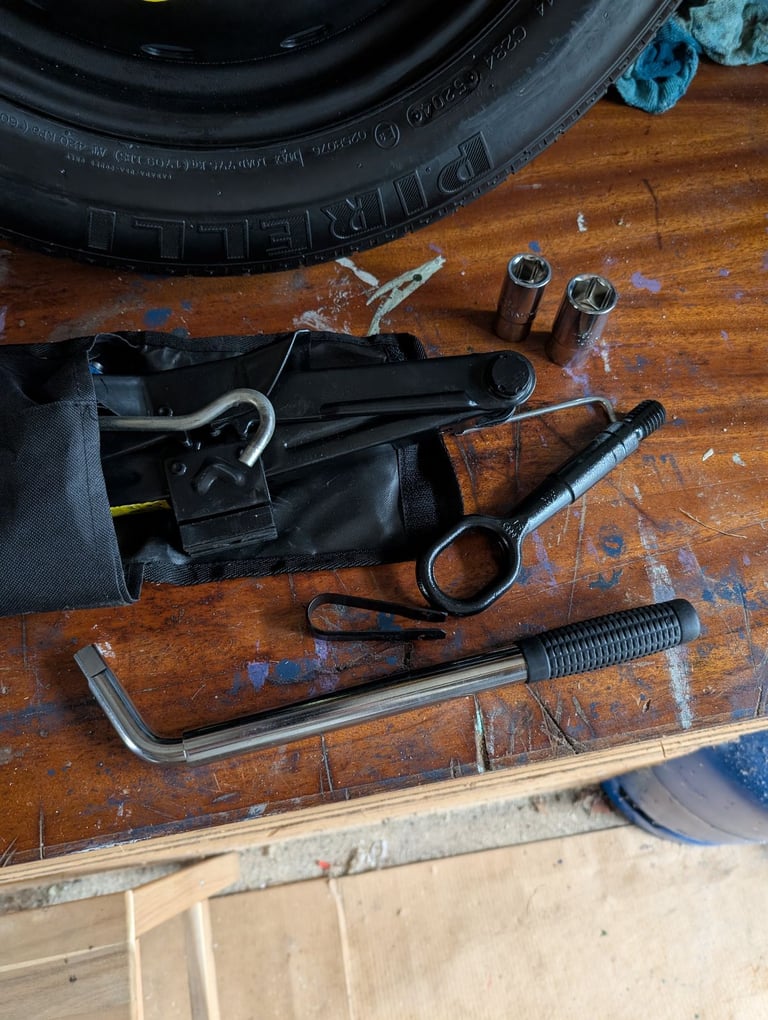 16" space saver tyre and tools