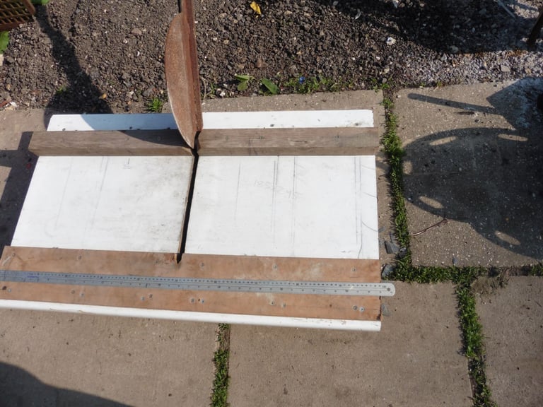 Workshop made Bench roof Slate Cutter solid/bombproof