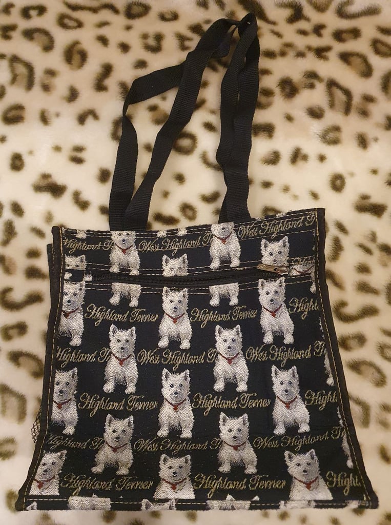 image for SIGNARE Tapestry Scotty West Highland Terrier Shoulder Shopper Bag
