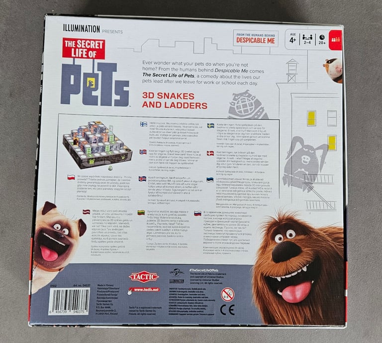 Secret Life of Pets 3D Game Snakes and Ladders