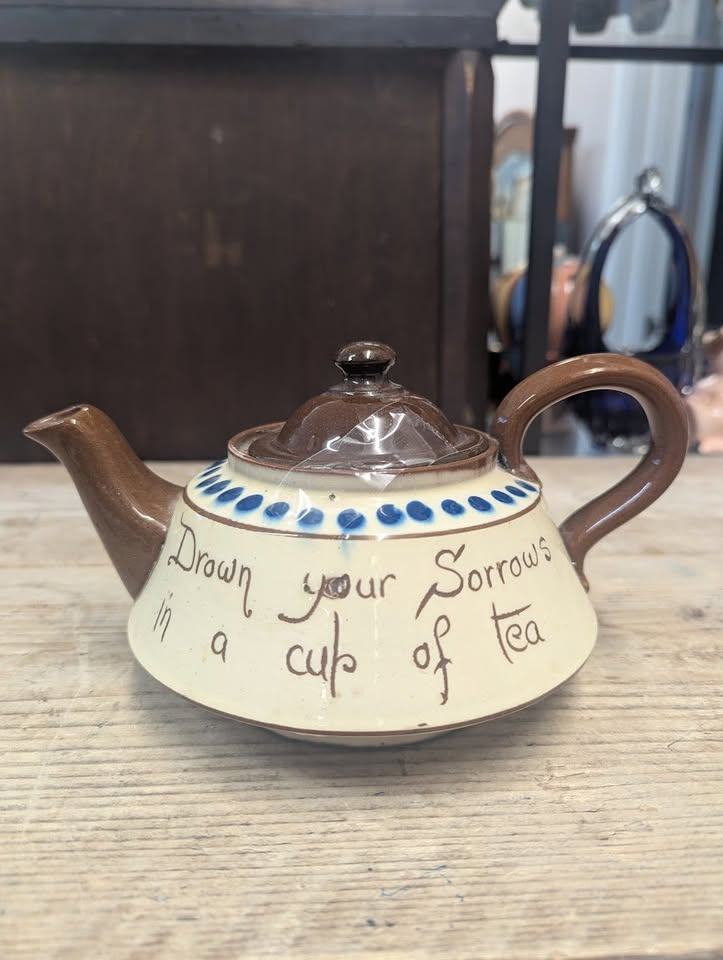 image for Vintage "Drown your sorrows" Tea Pot