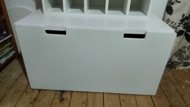 image for Table with storage draw on wheels 
