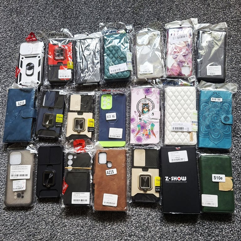 166x Mixed Phone Cases – Wholesale Job Lot for Resale/Markets/E-commerce
