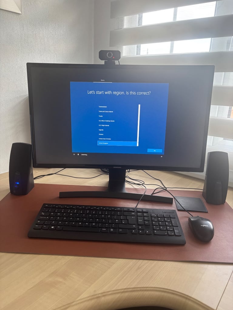 Computer monitor and accessories 