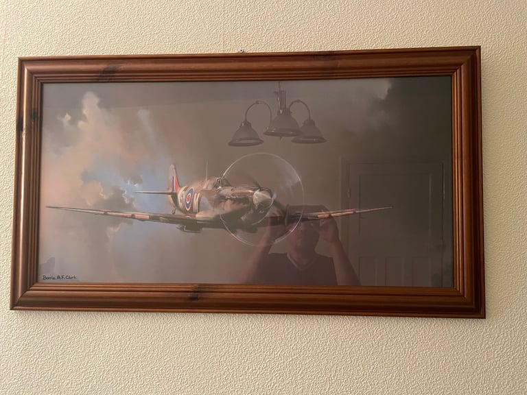 Spitfire framed artwork 