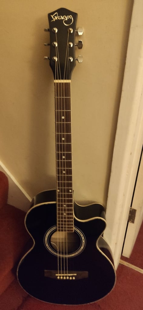 image for Paragon Single Cutaway Electro Acoustic Guitar full size guitar. For ages 12 to adult.