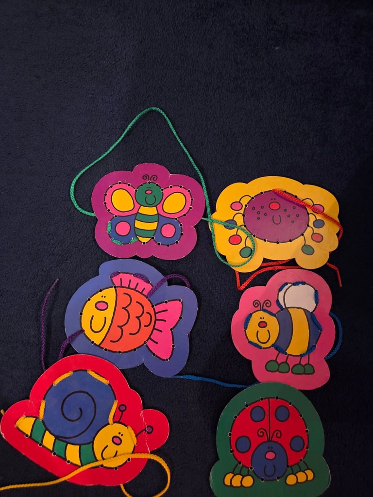 image for Animal threading cards
