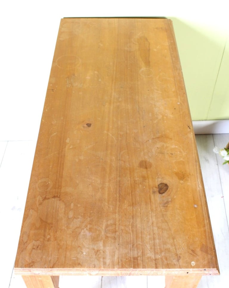 Delivery Options - Quality Made Pine Dressing Table Waxed 4 Drawers Turned Legs
