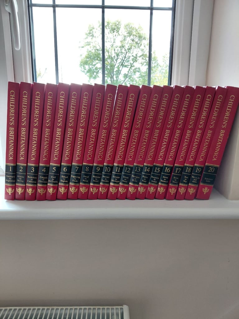 20 Children's  Brittanica set of encyclopedias early 1990's including index