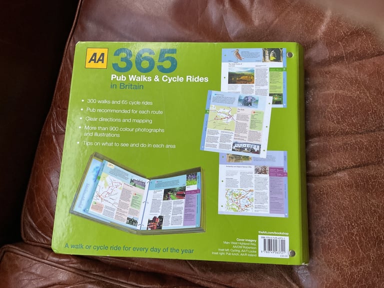 365 maps pub walks and cycle rides in Britain AA great unused condition £10