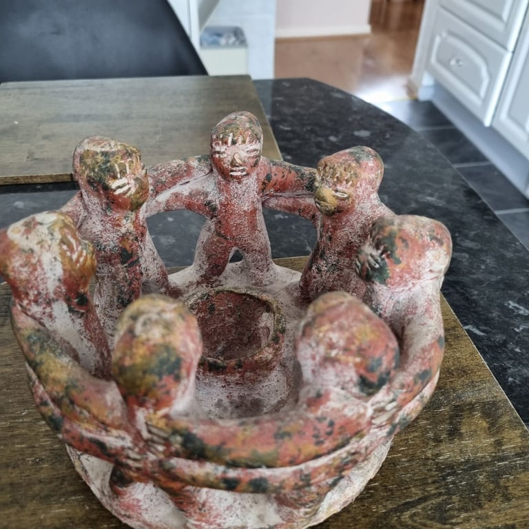 MEXICAN CIRCLE OF FRIENDS CANDLE HOLDER