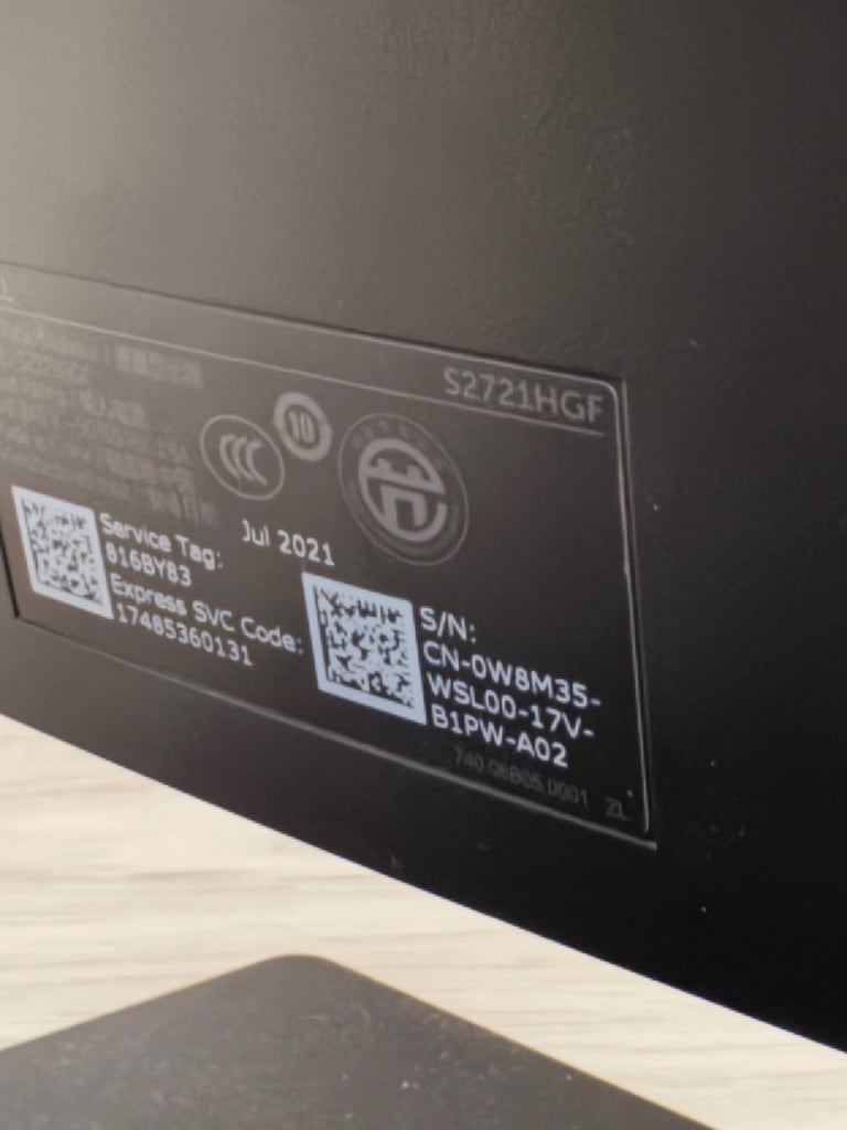 Dell 27 inch curved gaming monitor