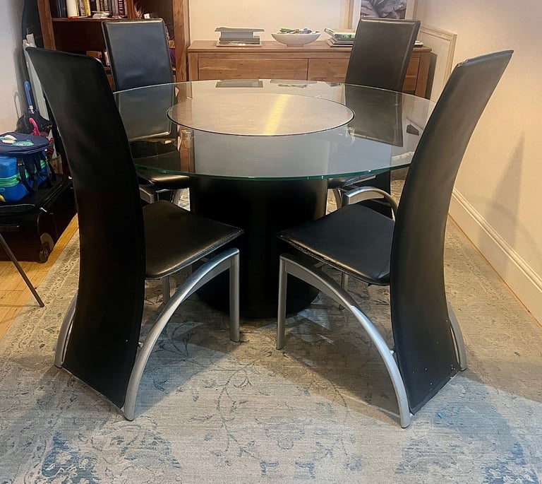 Bo Concept Designer Dining Table and chair set
