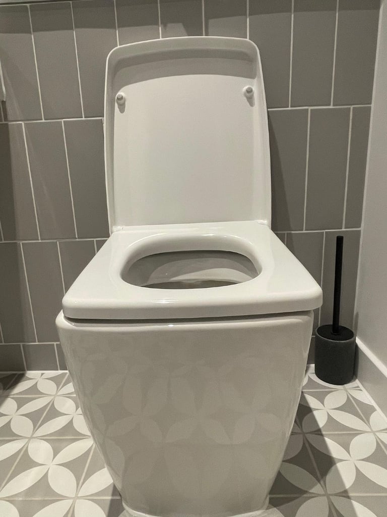 Vitra back to wall toilet with soft closing toilet seat 